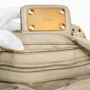 Chloe Paddington Mini Hand Bag Leather Beige Silver gold Auth am9806V-17