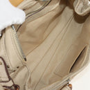 Chloe Paddington Mini Hand Bag Leather Beige Silver gold Auth am9806V-18