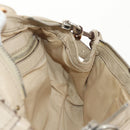 Chloe Paddington Mini Hand Bag Leather Beige Silver gold Auth am9806V-19