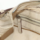 Chloe Paddington Mini Hand Bag Leather Beige Silver gold Auth am9806V-21