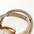 Chloe Paddington Mini Hand Bag Leather Beige Silver gold Auth am9806V-9