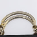 PRADA Christian Dior Hand Bag Nylon PVC 2 Set Black Gold Auth am9808-14