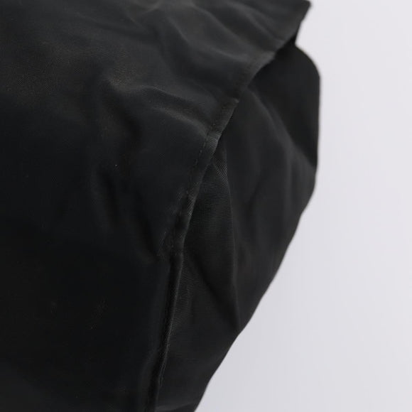 PRADA Christian Dior Hand Bag Nylon PVC 2 Set Black Gold Auth am9808