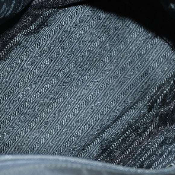 PRADA Christian Dior Hand Bag Nylon PVC 2 Set Black Gold Auth am9808