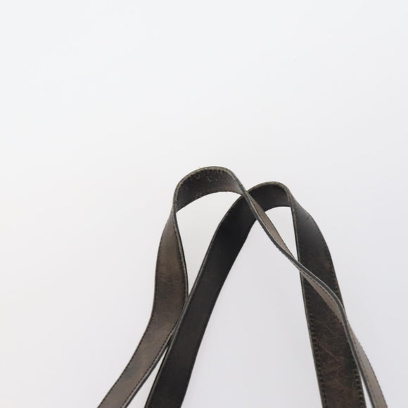 PRADA Christian Dior Hand Bag Nylon PVC 2 Set Black Gold Auth am9808