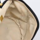 FENDI Pecan Canvas Vanity Pouch 2 Set Black Brown Auth am9810-12