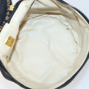 FENDI Pecan Canvas Vanity Pouch 2 Set Black Brown Auth am9810-9