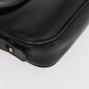 GUCCI Shoulder Bag Leather Black Gold Auth am9811-9