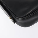 GUCCI Shoulder Bag Leather Black Gold Auth am9811-15
