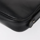 GUCCI Shoulder Bag Leather Black Gold Auth am9811-16