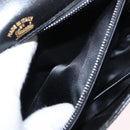 GUCCI Shoulder Bag Leather Black Gold Auth am9811-12