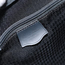 Christian Dior Trotter Canvas Shoulder Bag Black Gold Auth am9812-17