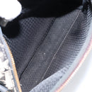 Christian Dior Trotter Canvas Shoulder Bag Black Gold Auth am9812-11