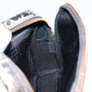 Christian Dior Trotter Canvas Shoulder Bag Black Gold Auth am9812-18