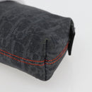 Christian Dior Trotter Canvas Wallet PVC Canvas 2 Set Black Navy Auth am9813-14