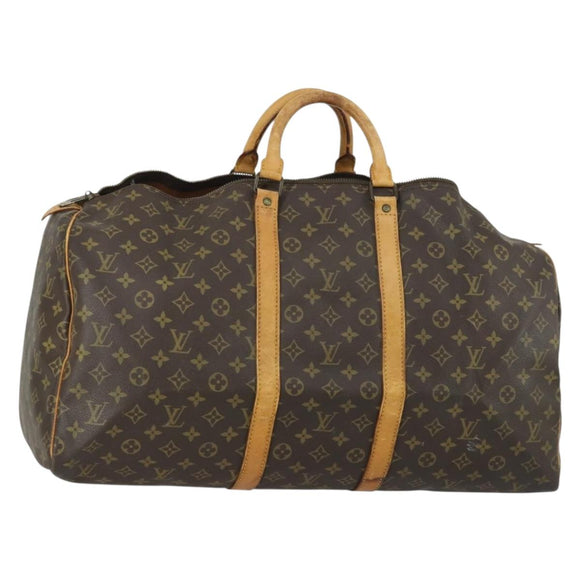 LOUIS VUITTON Monogram Keepall 55 Boston Bag M41424 LV Auth am9814