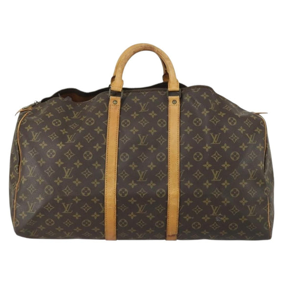 LOUIS VUITTON Monogram Keepall 55 Boston Bag M41424 LV Auth am9814