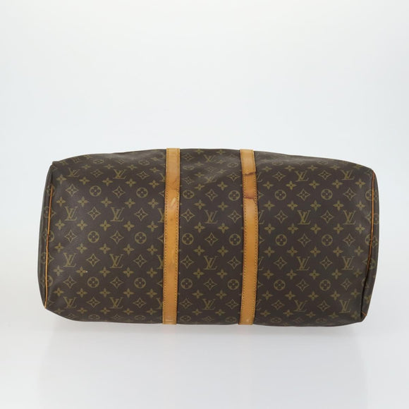 LOUIS VUITTON Monogram Keepall 55 Boston Bag M41424 LV Auth am9814