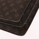 LOUIS VUITTON Monogram Serviette Fermoir Business Bag Vintage M53305 Auth am9816-8