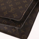 LOUIS VUITTON Monogram Serviette Fermoir Business Bag Vintage M53305 Auth am9816-15