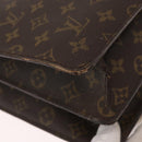 LOUIS VUITTON Monogram Serviette Fermoir Business Bag Vintage M53305 Auth am9816-16