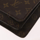 LOUIS VUITTON Monogram Serviette Fermoir Business Bag Vintage M53305 Auth am9816-17