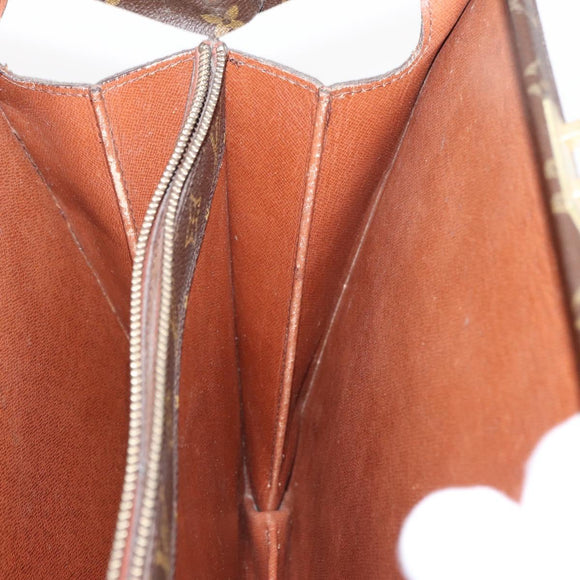 LOUIS VUITTON Monogram Serviette Fermoir Business Bag Vintage M53305 Auth am9816