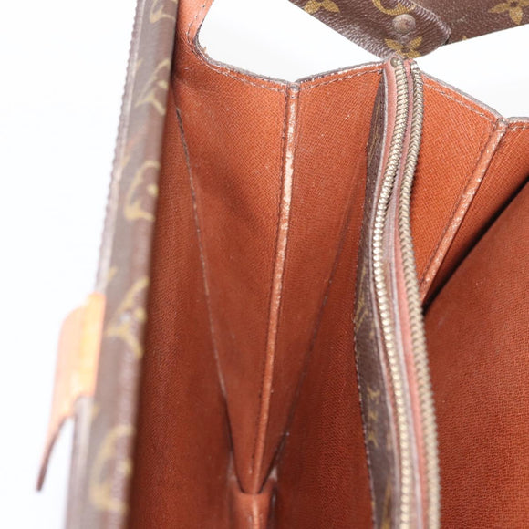 LOUIS VUITTON Monogram Serviette Fermoir Business Bag Vintage M53305 Auth am9816
