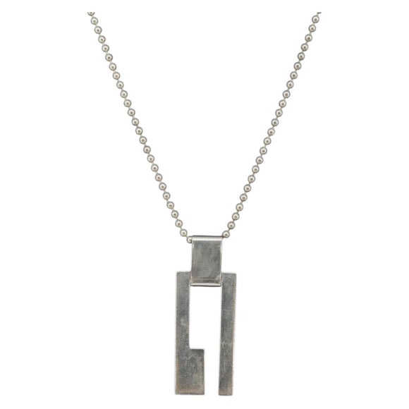 GUCCI Necklace Ag925 Silver Auth am9818