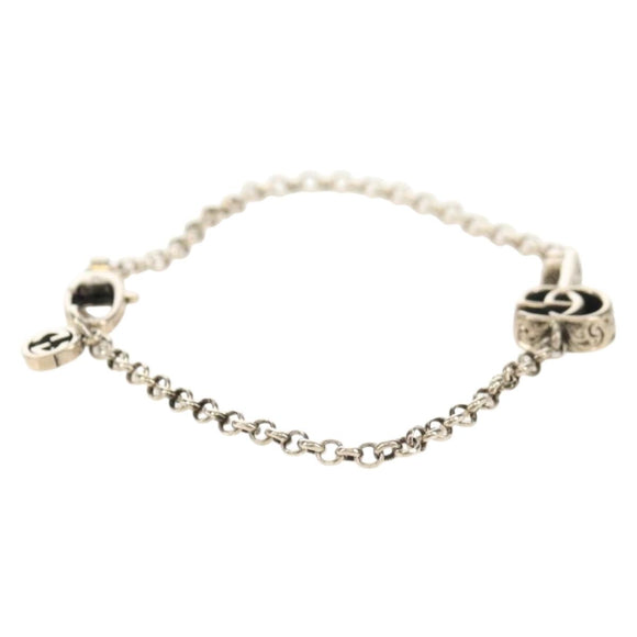 GUCCI Arabesque Bracelet Ag925 Silver Auth am9819V