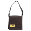 GUCCI Shoulder Bag Leather Brown Gold 001 1274 1874 Auth am9820-1