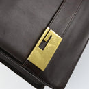 GUCCI Shoulder Bag Leather Brown Gold 001 1274 1874 Auth am9820-14