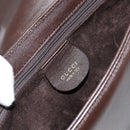 GUCCI Shoulder Bag Leather Brown Gold 001 1274 1874 Auth am9820-16
