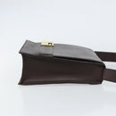 GUCCI Shoulder Bag Leather Brown Gold 001 1274 1874 Auth am9820-4