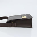 GUCCI Shoulder Bag Leather Brown Gold 001 1274 1874 Auth am9820-5