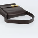 GUCCI Shoulder Bag Leather Brown Gold 001 1274 1874 Auth am9820-7