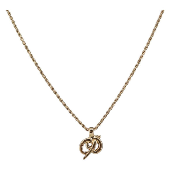 Christian Dior Necklace metal Gold Auth am9821