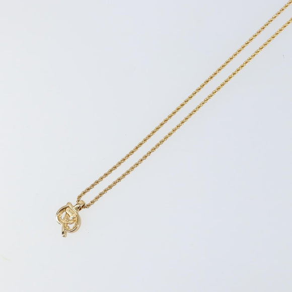 Christian Dior Necklace metal Gold Auth am9821