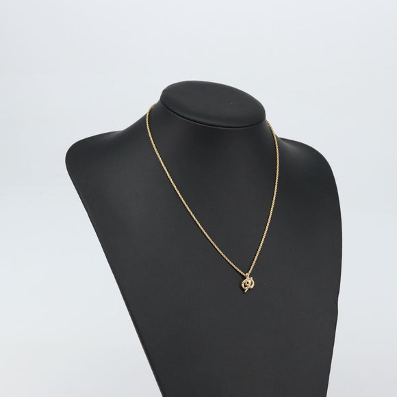 Christian Dior Necklace metal Gold Auth am9821