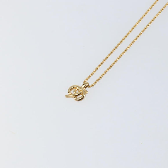 Christian Dior Necklace metal Gold Auth am9821