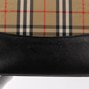 BURBERRY Nova Check Hand Bag Canvas Beige Gold Auth am9824-14