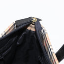 BURBERRY Nova Check Hand Bag Canvas Beige Gold Auth am9824-18