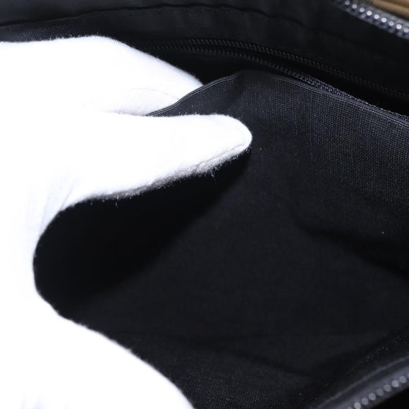 BURBERRY Nova Check Hand Bag Canvas Beige Gold Auth am9824