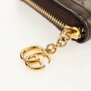 GUCCI GG Supreme Web Sherry Line Long Wallet PVC Beige Gold 523153 Auth am9826V-14