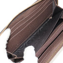 GUCCI GG Supreme Web Sherry Line Long Wallet PVC Beige Gold 523153 Auth am9826V-16