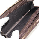 GUCCI GG Supreme Web Sherry Line Long Wallet PVC Beige Gold 523153 Auth am9826V-17