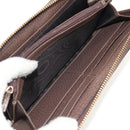 GUCCI GG Supreme Web Sherry Line Long Wallet PVC Beige Gold 523153 Auth am9826V-20