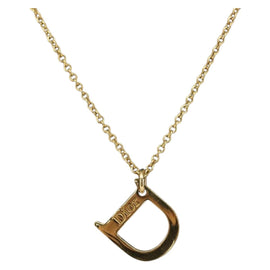Christian Dior Necklace metal Gold Auth am9827V