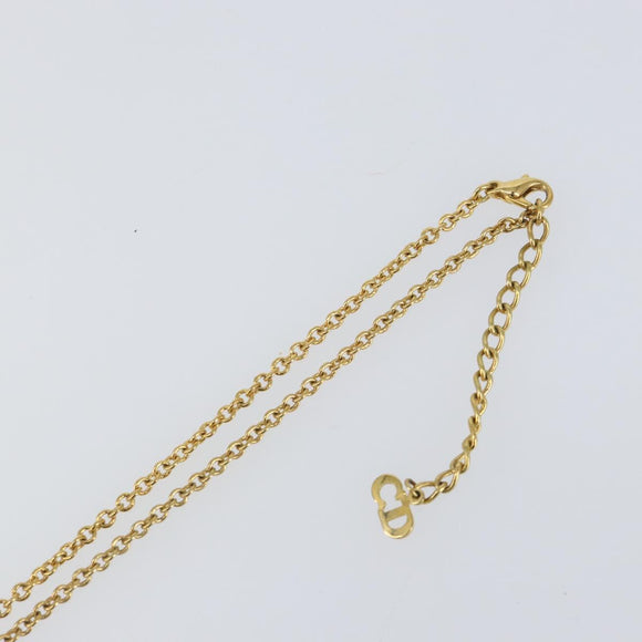 Christian Dior Necklace metal Gold Auth am9827V