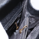 GUCCI Bamboo Hand Bag Leather Black Gold 002 1186 0260 Auth am9829-18